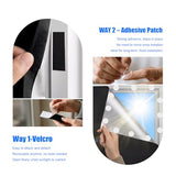 Alikiai Blackout Blinds 157" x 57", 100% Blackout Curtains for Window, 420D No Drill Portable Black Out Shades Film for Bedroom, Nursery Black Out Blinds for Baby Temporary, 12 Hook and Loop Tapes