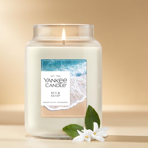 Yankee Candle Sun & Sand Scented Candle, 22oz Large Jar with up to 150 Hour Burn Time, Giftable