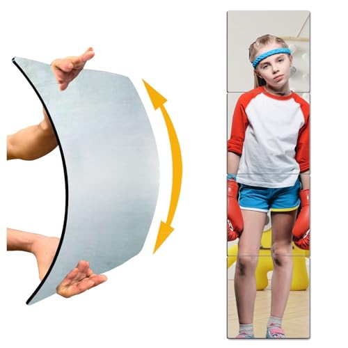 Unbreakable Mirror for Wall, Full Body Mirror for Kids, 4Pack 10 x10 inch, Shatterproof Plexiglass Long Mirrors Fores Bedroom Closet, Children Plastic Mirrors Non Glass Stick on Mirro
