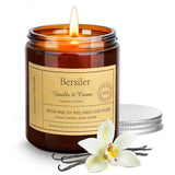 Vanilla Cream Scented Candles, Soy Candles for Home Scented