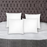 Covers & All Throw Pillow Inserts Only Pack of 4, Durable Soft Square 20 x 20 Inches 65 GSM Non-Woven Fabric with 15D Silicon Fiber Filling, Universal uses for Home Decor Office Indoor Outdoor