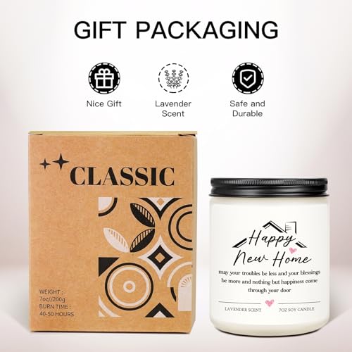 House Warming Gifts New Home Housewarming Gifts for Women Men Friend New Home Gift Ideas 2026 Cool New Homeowner Gift House Warming Apartment Essentials Closing Presents for Home Buyers Scented Candle