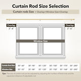 IFELS Heavy Duty Curtain Rods for Windows 66 to 120 Inch, 1 Inch Gold Curtain Rod Adjustable, Decorative Long Curtains Rods with Metal Finials, Easy Installation and Modern Design (A2,Gold,30"-120")