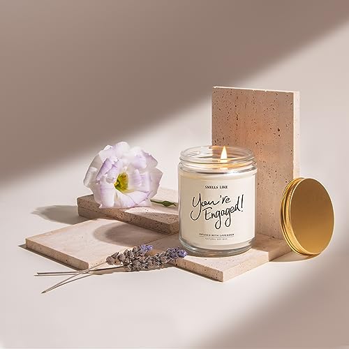 Engagement Gifts for Couples - Lavender Scented Candles, Gift for Newly Engaged Couples, Engagement Gifts for Women, Best Engaged Gift