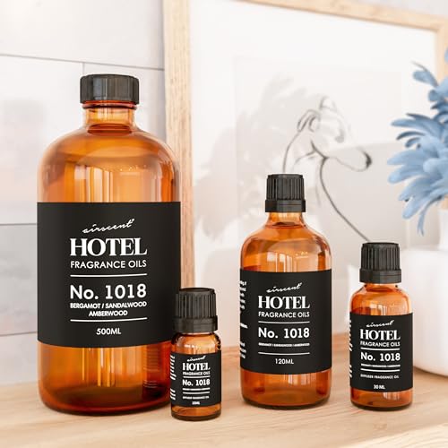 AirScent Hotel Diffuser Oil No. 1018 - Bergamot Sandalwood Amberwood - Hotel Scent Dupe - Premium Fragrance Oil for Ultrasonic and Waterless Diffusers and Crafting - 10 ml, 0.34 fl oz Glass Bottle