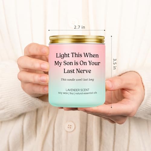 LEADO Candle, Daughter in Law Gifts - Funny Wedding, Mothers Day, Birthday Gifts for Daughter in Law, Sons Girlfriend, Future Adult DIL - DIL Present from Mother in Law - Bride, Bridal Shower Ideas