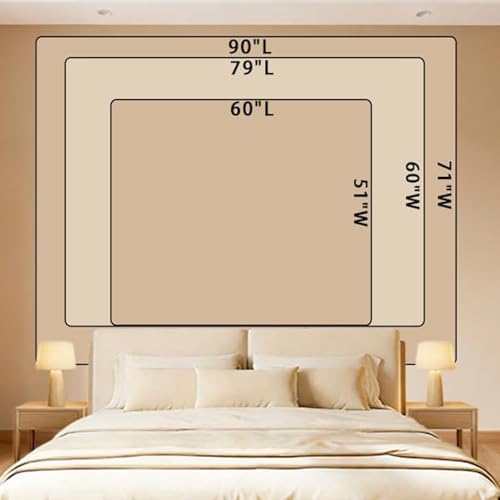 Apdidl Pink Boho Wall Tapestry for Bedroom, Mandala Hippie Cute Floral Tapestries Teen Girl Room Decor, Bohemian Pink and White Poster Wall Hanging Art Aesthetic for Living Room Dorm 51"X60"
