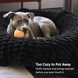 Bedsure Soft Double-Sided Faux Fur Twin Blanket, Black, 60"x80"