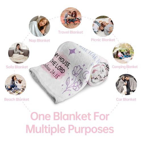 Baptism Gifts for Girl, I Am a Child of God Blanket, Teen Girl Gifts Trendy Stuff, Christian Birthday Gifts for Teen Girls, Women Confirmation & First Communion Gifts for Girls(50 * 60)