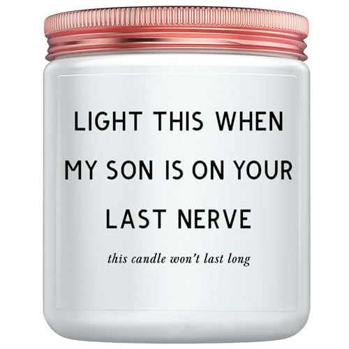 Daughter in Law Gifts - Best Birthday Christmas Mothers Day Gifts for Daughter in Law from Mother in Law or Father in Law - Funny Future DIL Sons Girlfriend Adult Candle Women Gift