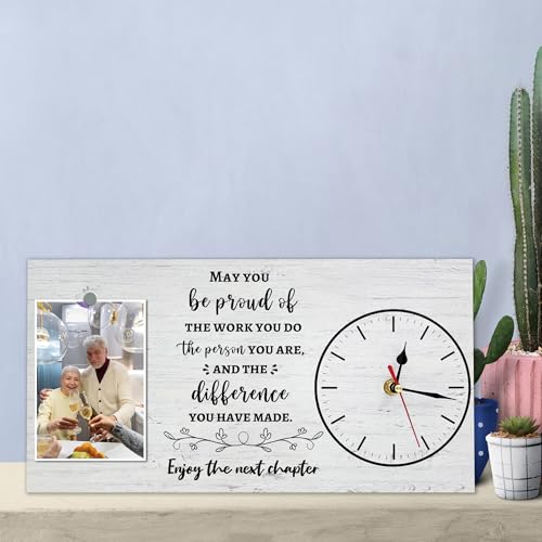 to My Wife Picture Frame with Clock Gifts for Wife from Husband, Romantic Wedding Anniversary Birthday Valentines Gifts for Women Her, Mother's Day Healing Thoughts Presents for Her