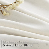 90 Inch Pinch Pleated Linen Blackout Curtains 2 Panels for Living Room Cream Natural 100% Black Out Curtains 90 Inches Long Pinch Pleat Dual Layer Drapes Birch Ivory Drapes for Dining Bedroom Office
