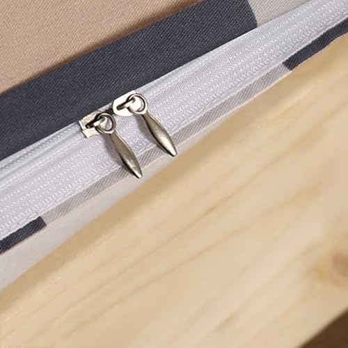Printed Zippered Futon Cover for Japanese Futon Floor Mattress with Zipper, 100% Cotton Japanese Futon Mattress Cover, Tatami Futon Covers Slipcovers, Machine Washable,G,90x200cm/35x79in