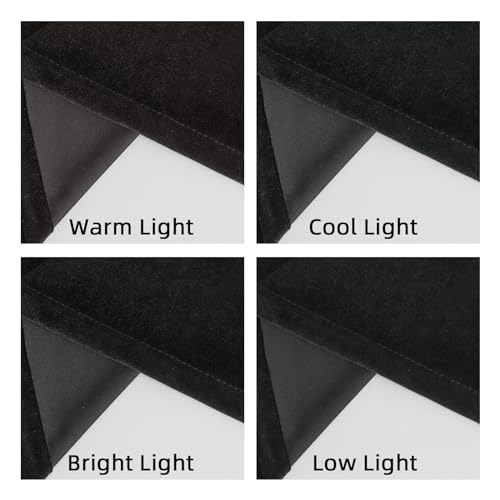 Joydeco Black Velvet Curtains 90 inch Length 2 Panels, Luxury Blackout Rod Pocket Thermal Insulated Window Curtains, Super Soft Room Darkening Drapes for Living Dining Room Bedroom,W52 x L90 inches