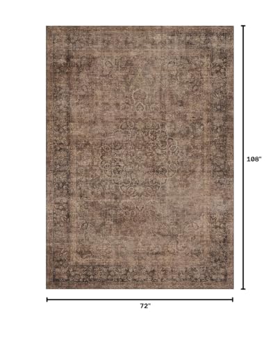 HelloTree 6x9 Vintage Washable Non-Slip Dining Room Area Rug