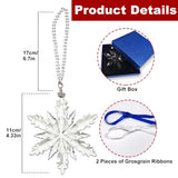 Annual Edition Ornament 2026, Crystal Glass Snowflake Christmas Ornaments | Sparkly Crystal Star Ornaments For Christmas Tree, Elegant Cute Christmas Ornaments Gift For Women, Unique Xmas Ornament