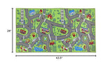 Kids Rug Carpet Playmat City Life Learn Have Fun Safe, Children's Educational, Road Traffic System, Multi Color Activity Centerpiece Play Mat! for Playing with Cars for Bedroom Playroom