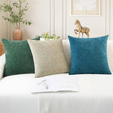CaliTime Decorative Couch Throw Pillow Covers 20 X 20 Inches Light Taupe
