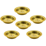 XGNG 6PCS Gold Perforated Incense Tray with Metal Charcoal Guard and Cone Incense Burner Holder for Home Fragrances and Ritual Use