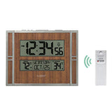 La Crosse Technology BBB86088 Atomic Digital Wall Clock with Indoor & Outdoor Temperature