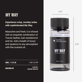 Hotel Collection Diffuser Oil-My Way Pro-Pod-Aromatherapy Essential Fragrance Oil-Sandalwood, Warm Virginia Cedar& Beautiful Iris-50ML 1.7 Fl oz