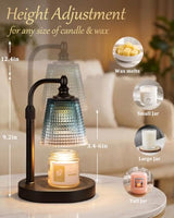 Candle Warmer Lamp with Timer,Birthday Gifts for Women  Home Decor Blue
