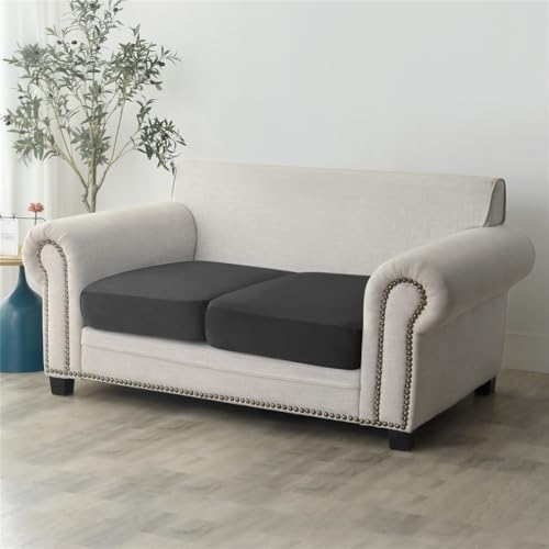 Stretch Velvet Plush Cushion Cover Reversible Cushion Protector Slipcovers Sofa Cushion Protector Covers