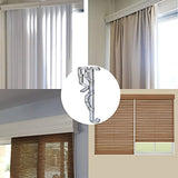 Valance Clips 20pcs 2.5inch Clear Plastic Hidden Retainer Holder Clip for Window Blind Valance,Horizontal Faux & Wood Blinds Parts