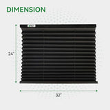 RV Blinds for Camper Windows, Camper Replacement Blinds, Privacy Protection, RV Window Shades for RV, Camper, Travel Trailer, Black (32" W x 24" L)