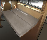 RV Couch Covers for Sofa Bed - 2-Piece Stretchable Backrest & Seat Covers for Jackknife Sleeper Sofas (Khaki)