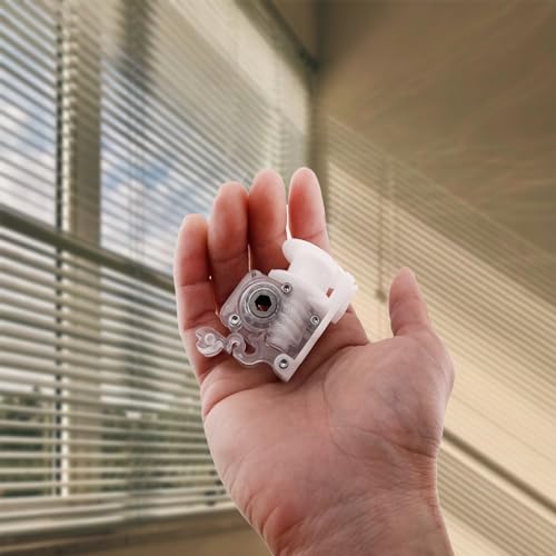 Amazing Drapery Hardware Clear Low Profile Cord Tilt Control 2ct - Fits Hex Rod, 1/4" Hex Hole, Ideal for 2" Horizontal Blinds