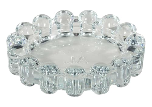 Home Collection Original Clear Glass Large Bubble Candle Dish