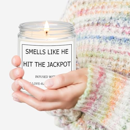 Bridal Shower Gifts for Bride, Bride to Be Engagement Gift for Couples Women, Funny Wedding Lavender Candles