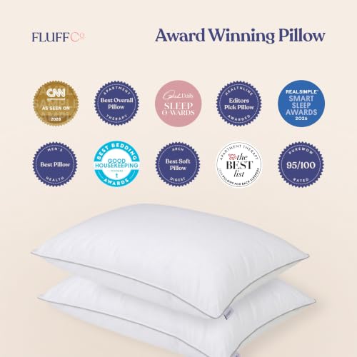FluffCo Zen Fluff® Down Alternative Bed Pillow - Firm, Queen Size (1 Pack)