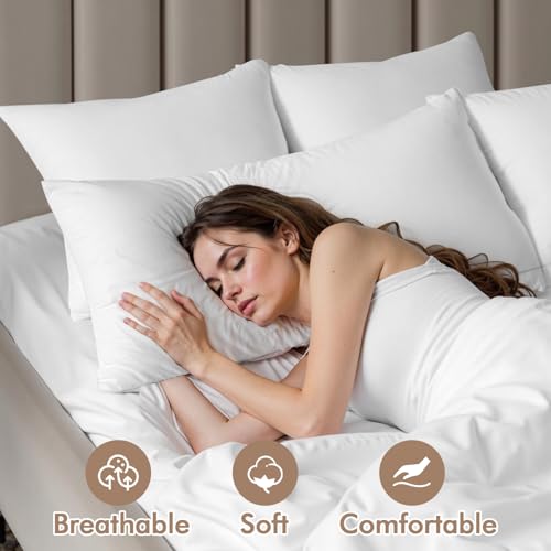 MIULEE 14x36 Inch Premium Lumbar Throw Pillow for Bed Sofa Couch Virgin Microfiber with 100% Cotton Cover Decorative Throw Pillow Insert Stuffer Form