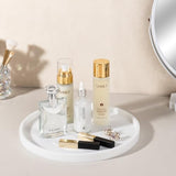 Silicone Bathroom Tray Coffee Table Decor Perfume Organizer, 12" White