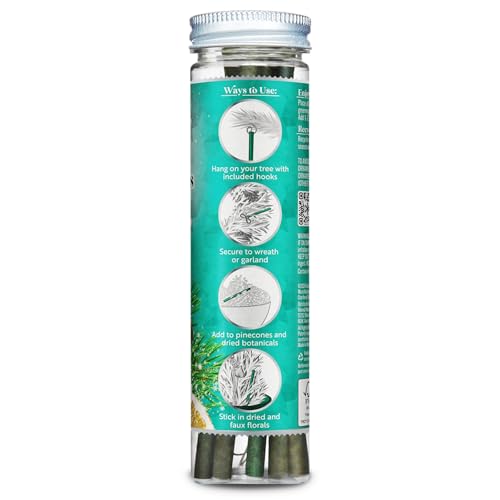 Scentsicles O Christmas Tree Scented Christmas Ornaments with Hooks | 3 Bottles (18 Sticks Total)