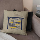 NORTHWEST Paramount Yellowstone Throw Pillow, Family I Got, 18 x 18 inches