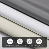 LazBlinds No Drill Blackout Roller Shades, 35" W x 72" H, White | Cordless, Thermal Insulated Fabric, UV Protection, For Indoor Windows, For Home and Office