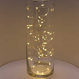 QBIS Warm White Fairy Lights Battery Operated With Timer Mode, 40 Micro LED for Mason Jars, 6.5ft Silver Wire Indoor Use