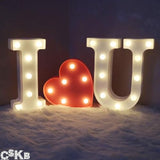 Light Up I Love You Letters Sign for Wedding LED Heart Marquee Lights Night Light Lamp Christmas Holiday Gift Home Party Decoration