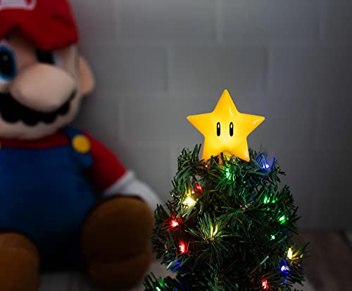 Nintendo Super Mario Bros. Super Star LED USB-Powered Light-Up Desktop Holiday Tree One Size