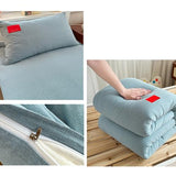 Bluea,90x200cm, 100% Cotton Futon Floor Mattress Cover with Zipper Traditional Japanese Floor Mattress Futon Cover Dustproof Mattress Protector Futon Slipcover for Bedroom Dormitory