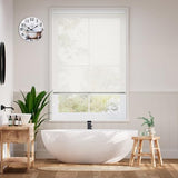 Bathroom Wall Clock Rustic Style Waterproof Glass Wall Clocks for Bathroom, Shower Wall Decor (8 Inch, Brown)
