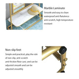Full-Length Mirror Full-Body Floor Mirror Rotating Dressing Mirror Hanging Coat Rack Combination Simple Storage Home Bedroom Coat Rack Full Length Floor Mirror (Gold 70cm)