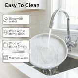 Round Tray Silicone, 10.6 Inch Bathroom Tray Countertop Decor, Vanity Trays for Bathroom Organizers, Waterproof Bathroom Tray for Counter, Decorative Coffee Table Tray-Marble White