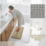 Yimobra Memory Foam Bath Mat, Super Soft Absorbent Bathroom Rug Non Slip 31.5x20 Inch, Quick Dry, Machine Washable Floor Carpet for Tub Shower, Home Decor Accessories, Light Tan