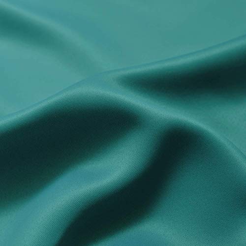 SimpleHome Ombre Room Darkening Curtains for Living Room, Rod Pocket Light Blocking Gradient Teal to Greyish White Thermal Insulated Window Curtains Drapes for Bedroom, 2 Panels, 52x84 inches Length