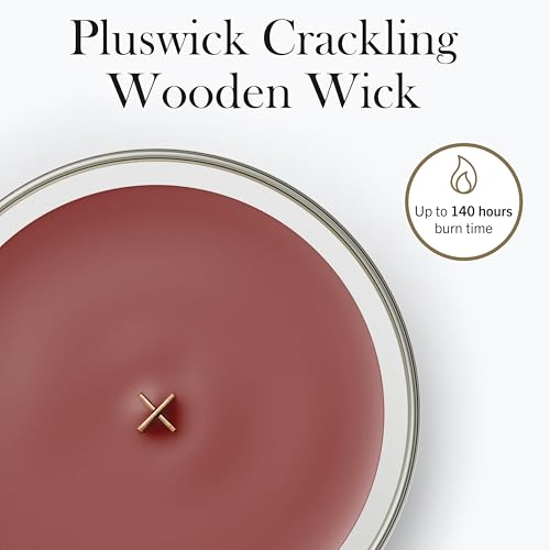 WoodWick Cinnamon Chai Scented Candle, Crackling Wick, 21.5oz