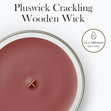WoodWick Cinnamon Chai Scented Candle, Crackling Wick, 21.5oz